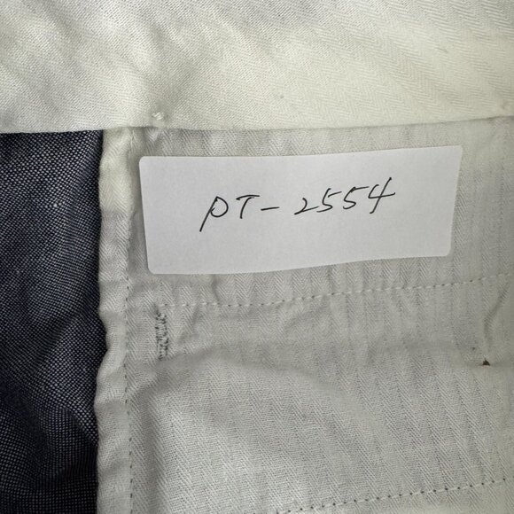J. Crew Ludlow Baird Mcnutt Slim Pant 32 Irish Cotton Linen Blue NWT PT-2554 - Picture 2 of 12